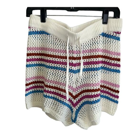 #52- NWT- L*SPACE On The Horizon Crochet Boho Cover Up Shorts Size M Ret$88 - Picture 5 of 8